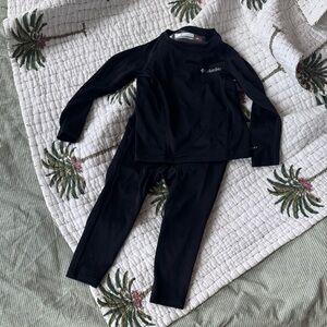 Columbia Black Kids' Thermal Set
